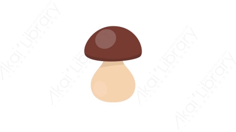 AE模板 31-mushroom-11蘑菇MG扁平卡通自然元素图标