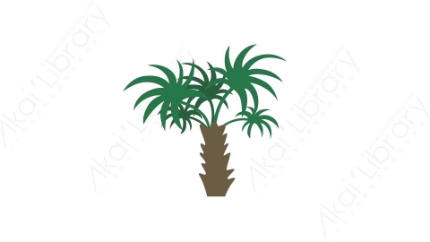 AE模板 38-tree-6树木植物森林MG扁平卡通自然元素图标