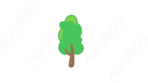 AE模板 40-tree-8树木植物森林MG扁平卡通自然元素图标