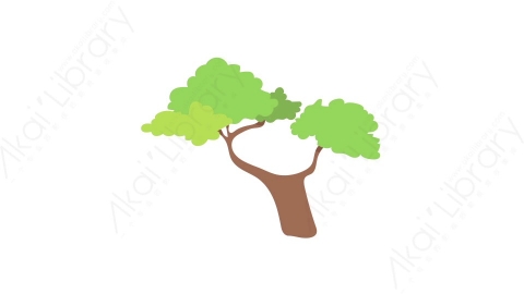 AE模板 52-tree-20树木植物森林MG扁平卡通自然元素图标