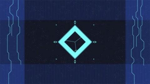 AE模板 科技科幻线条图形动画简约电子片头logo演绎