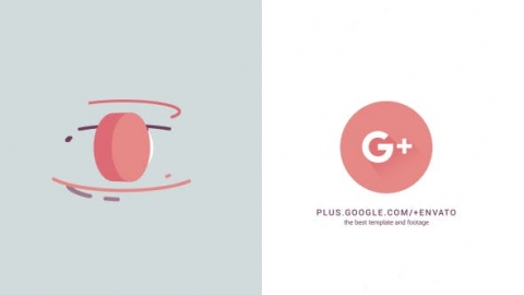 AE模板 扁平MG动画2D企业抽象简约多彩翻转形状动画徽标片头logo演绎