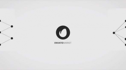 AE模板 科技简约黑白企业快速介绍线条形状动画徽标片头logo演绎