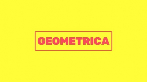 AE模板 简约几何多边形毛刺过渡扁平MG动画徽标片头logo演绎开场视频