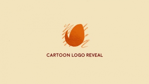 AE模板 多彩简约手绘液体旋转汇聚徽标片头logo演绎开场视频