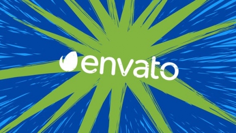 AE模板 手绘足球运动爆炸过渡片头logo演绎开场视频