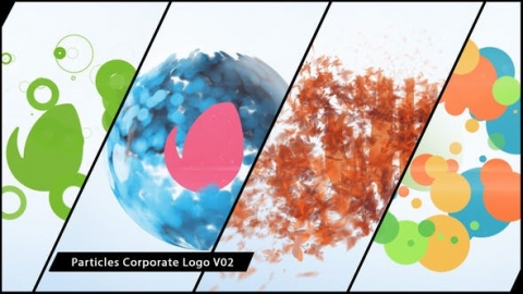 AE模板 企业烟雾粒子蝴蝶汇聚片头logo演绎开场视频