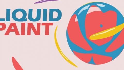 AE模板 时尚多彩液体汇聚变色飞溅徽标片头logo演绎开场视频