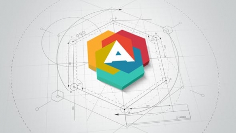 AE模板-建筑师徽标蓝图3D商业科技建筑师建筑草图绘制架构片头logo演绎开场视频