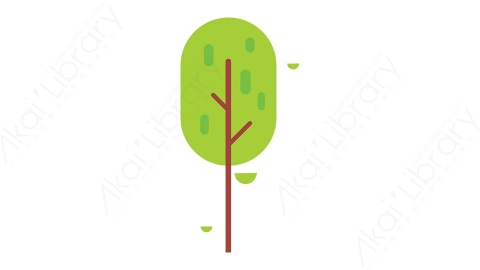 图片素材-MG游戏风格扁平树木植物道具-3