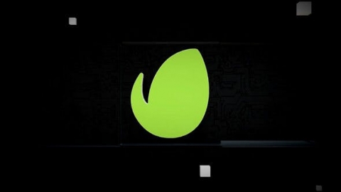 AE模板-多维数据集黑色徽标显示科技电路黑色多维数据片头logo演绎开场视频