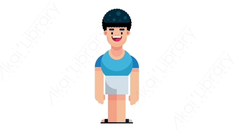 图片素材-男孩2MG扁平游戏风格人物角色