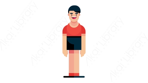图片素材-男人4MG扁平游戏风格人物角色