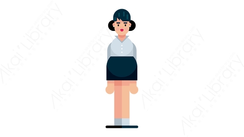 图片素材-女人2MG扁平游戏风格人物角色
