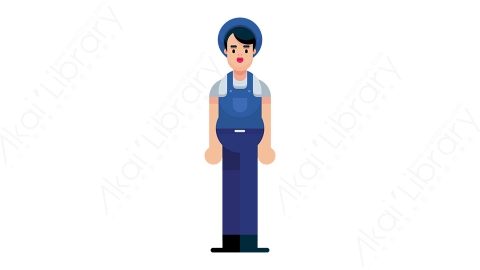 图片素材-女人4MG扁平游戏风格人物角色