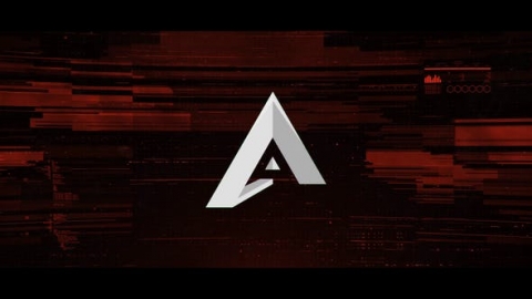AE模板-快速故障徽标科技粒子故障效果毛刺片头logo演绎开场视频