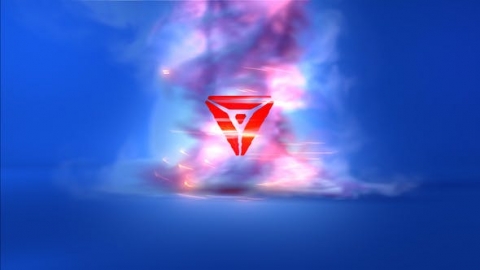 AE模板-龙卷风徽标震撼简约龙卷风消散片头logo演绎开场视频