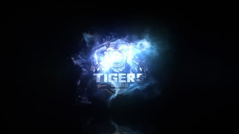 AE模板-魔术粒子企业简约粒子烟雾爆炸片头logo演绎开场视频