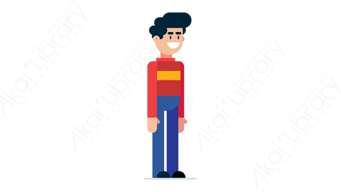 图片素材-人物角色男孩6MG扁平游戏风格