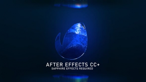 AE模板-水下简短介绍水下遮罩波浪简介片头logo演绎开场视频