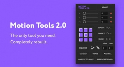 AE脚本-关键帧曲线调节中心点对齐MotionDesignSchool–MotionTools2+使用教程支持WIN+MAC