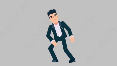 AE模板-OFFICE MANAGER 29 Introduction商业办公室主管介绍简介扁平人物商务角色