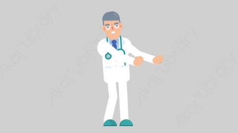 AE模板-DOCTOR 11 Defense医生大夫防御防守扁平医学医疗科技人物职业角色