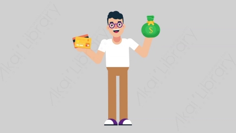 AE模板-NERD 06 Comparison学校课堂大学生书呆子比较对比扁平人物日常角色