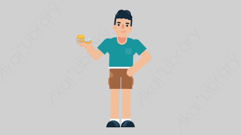 AE模板-NORMIE-2 36 Offer懒散休闲男士提供供应扁平人物日常角色