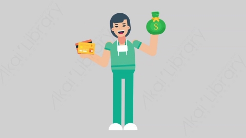 AE模板-WOMAN NURSE 06 Comparison医疗科技女性医生护士比较对比扁平人物职业角色