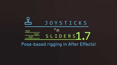 AE脚本-二维卡通人物角色动作MG动画绑定控制Joysticks_n_Sliders_v1-7-1