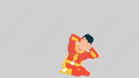 AE模板-SUPERHERO 49 Ruined超级英雄哭泣难过扁平人物日常角色
