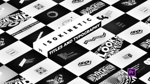 PR基本图形预设-3d等距文字标题动画字幕条包装Isokinetic Titles And Typography