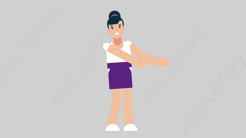 AE模板-WOMAN NORMIE-2 11 Defense懒散休闲女性防御防守扁平人物日常角色