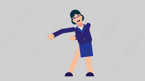 AE模板-WOMAN BANKER 29 Introduction女性商业银行家介绍简介扁平人物商务角色