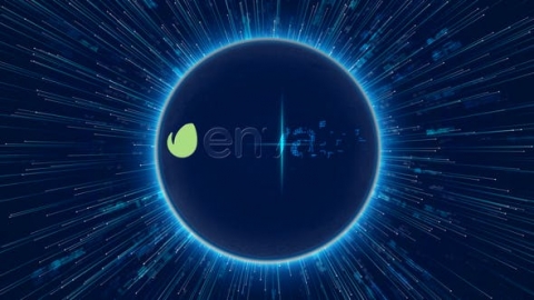 AE模板-数字数据世界徽标显示4K梦幻粒子线条开场视频