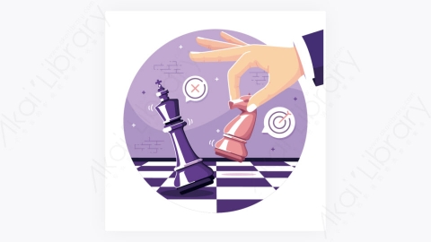 图片素材-商业策略国际象棋概念图背景