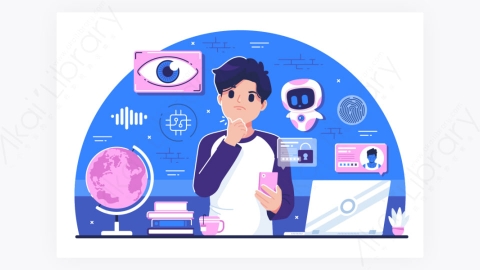 图片素材-商业企业互联网间谍活动概念图背景