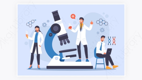 图片素材-科学概念显微镜分析研究化验