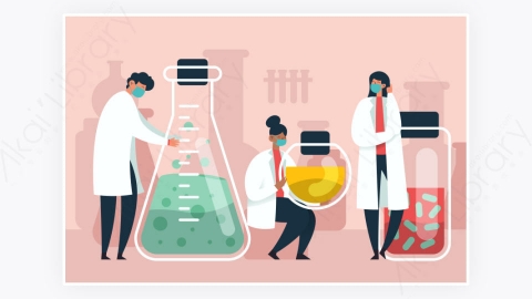 图片素材-在科学实验室工作研究科学家
