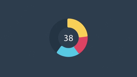 AE模板-MG扁平计数圆圈进度百分比数据图表Pie_Chart_07