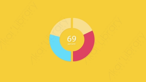 AE模板-MG扁平计数圆圈进度百分比数据图表Pie_Chart_04