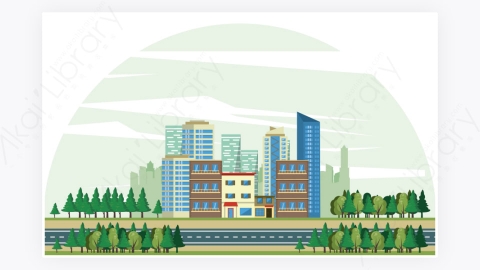 图片素材-绿色生态城市建筑景观-7