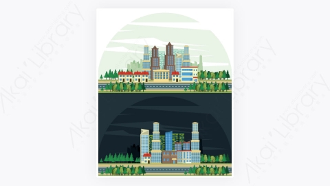 图片素材-绿色生态城市建筑景观