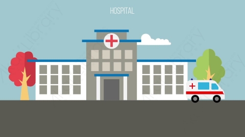 AE模板-MG扁平场景背景_Hospital医院