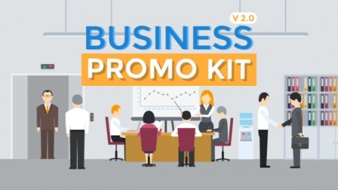 AE模板-MG扁平商业促销卡通动画工具包Business_Promo