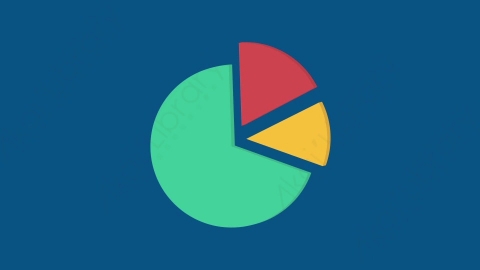AE模板-MG扁平金融元素图标Diagramm饼状图