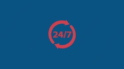 AE模板-MG扁平元素图标Support24小时全天支持