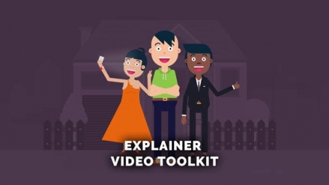 AE模板-MG扁平卡通角色场景图标元素工具包Character_Maker_Explainer_Video_Toolkit_2