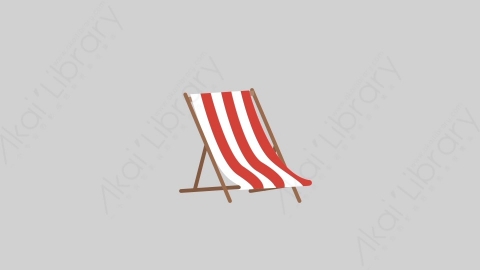 AE模板-MG扁平元素图标Beach_Chair沙滩躺椅